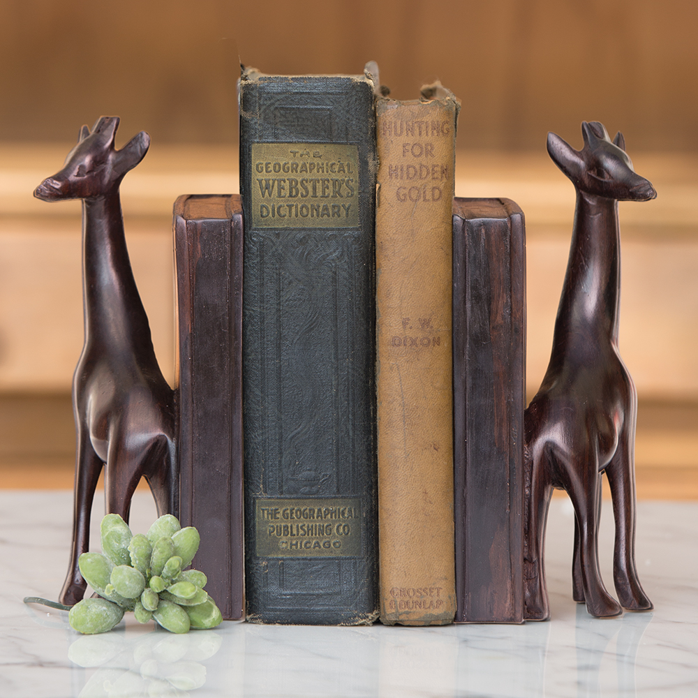 Giraffe Bookends